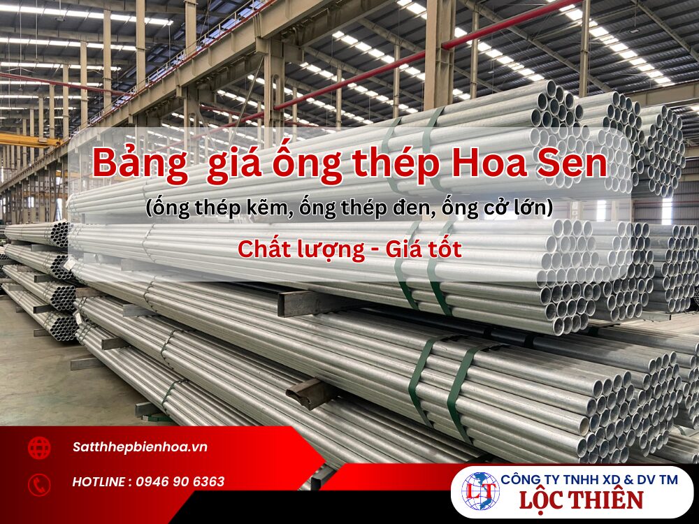 Bảng giá ống thép Hoa Sen