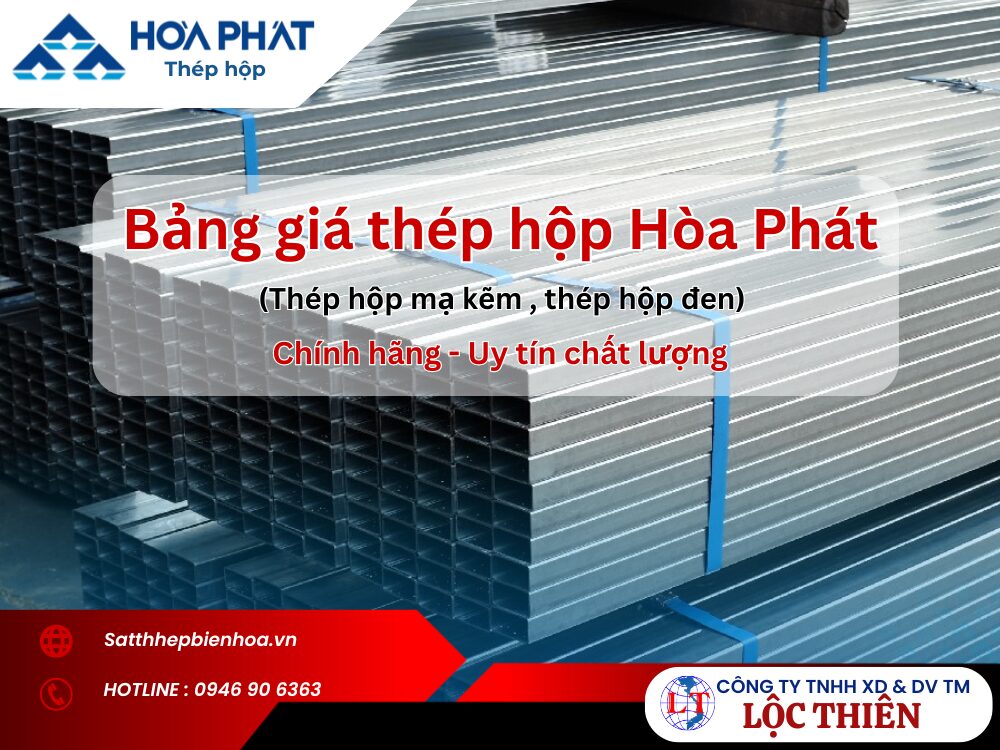 Bảng giá thép hộp Hòa Phát