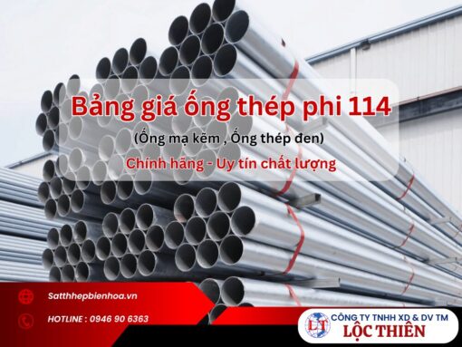 Bảng giá ống thép phi 114