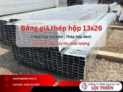 Bảng giá thép hộp 13x26