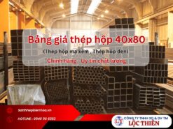 Bảng giá thép hộp 40x80