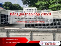 Bảng giá thép hộp 20x20